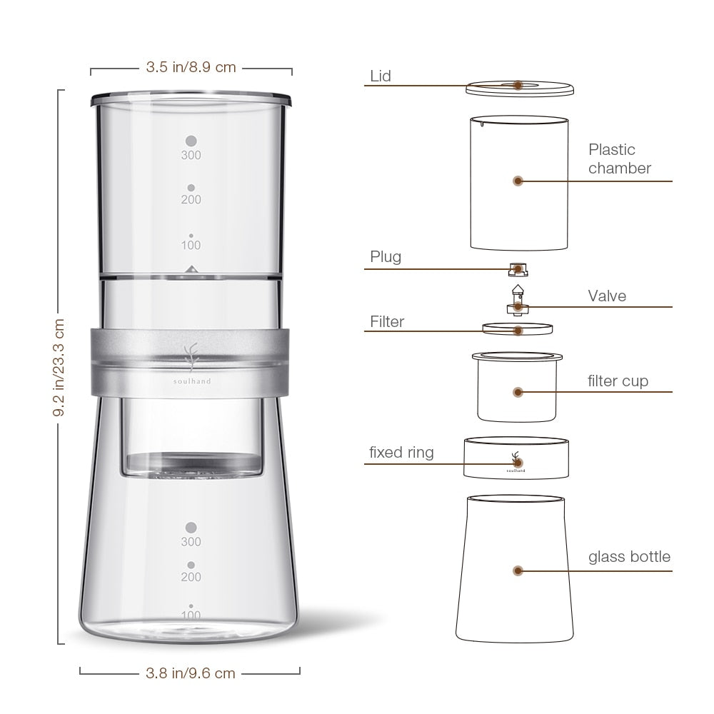 Glass Cold Drip Coffee Brewer